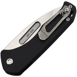 Medford Auto Swift Button Lock - Automatic Opening EDC Knife With Black Aluminum Handle by Medford