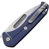 Medford Praetorian Slim Framelock - Flame Anodized Titanium Handle and S35VN Drop Point Blade by Medford