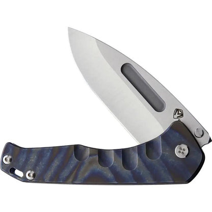 Medford Praetorian Slim Framelock - Flame Anodized Titanium Handle and S35VN Drop Point Blade by Medford
