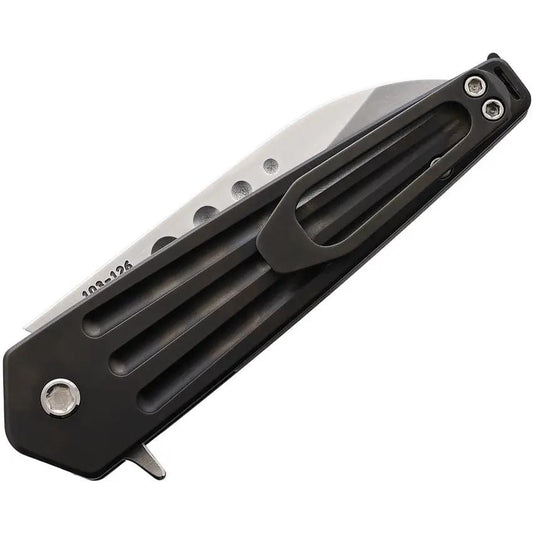 Medford Nosferatu Button Lock Knife - S35VN Blade With Black PVD Titanium Handle And Watertight Case by Medford