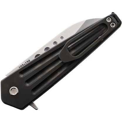 Medford Nosferatu Button Lock Knife - S35VN Blade With Black PVD Titanium Handle And Watertight Case by Medford