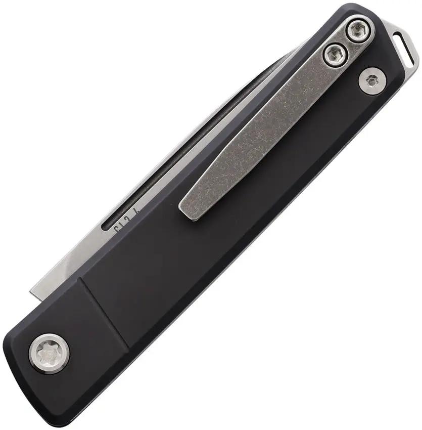 Medford Gentleman Jack 2 S45VN DLC Knife - 3 Inch Blade Black DLC Titanium Handle Pocket Clip by Medford