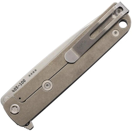 Medford M-48 Framelock Knife - Green Aluminum Handle, S45VN Blade, Extended Tang, Thumb Stud by Medford