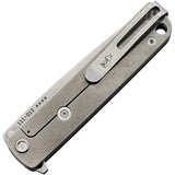 Medford M-48 Framelock Knife Black Titanium Handle Extended Tang - S35VN Steel Blade by Medford