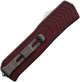 Medford Auto Merc-1 OTF Dagger - Automatic Opening, 5 Inch Closed, Red Aluminum Handle, S45VN Blade by Medford