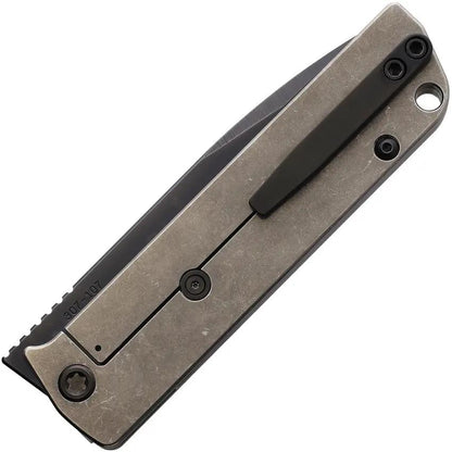 Medford Antik Framelock DLC Tumbled Titanium Handle Knife - 3.5in S45VN Blade, 4.5in Closed by Medford