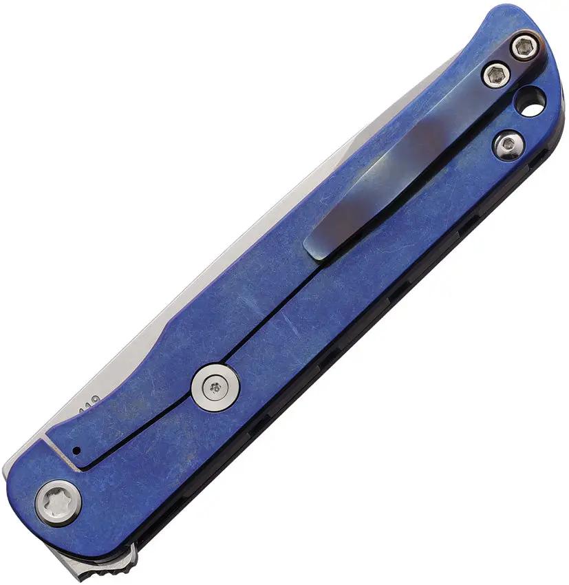 Medford The T-Bone Framelock MK2154TD-03A2-TSCS - S45VN Drop Point Blade, Flame Anodized Titanium Handle by Medford