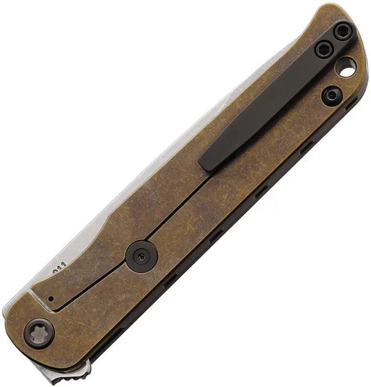 Medford The T-Bone Framelock Tort MK2154TD-36A1-TPCP - S45VN Drop Point Blade With Bronze Titanium Onlay by Medford