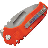 Medford Praetorian Linerlock Orange MK30DTT-11GG - Durable D2 Tool Steel Tanto Blade by Medford