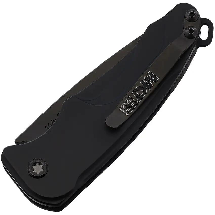 Medford Auto Smooth Criminal Button - Automatic Opening 3-Inch S35VN Black PVD Drop Point Blade 4-Inch Closed by Medford