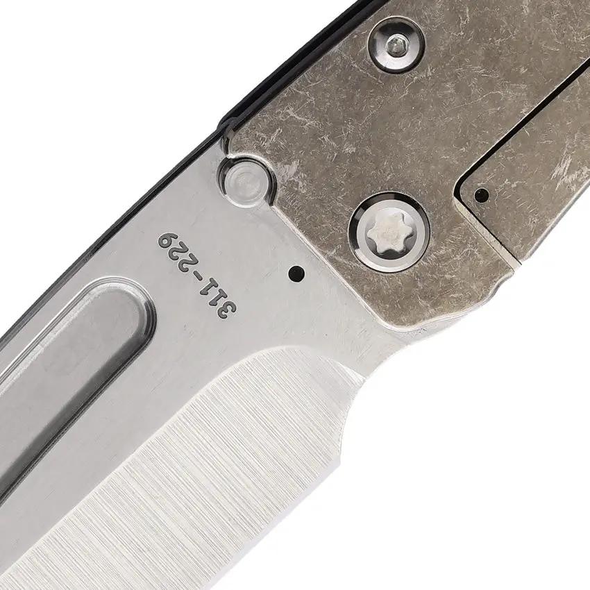 Medford Slim Midi Framelock Left MKL2014TT-03TM - S45VN Tanto Blade, Flame Anodized Titanium Handle, Water Tight Case by Medford
