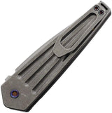 Medford Auto Nosferatu Button Lock - Automatic Opening S45VN Blade Titanium Handle Water Tight Case by Medford