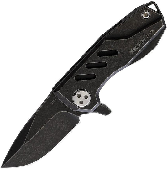 MecArmy Titanium Mini Linerlock Black EK33S PVD BLACK by MecArmy
