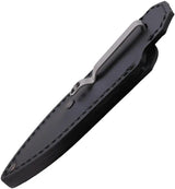 Mercury Hawky Fixed Blade Knife - Red Burlap Micarta Handle Bohler M390 Steel Full Tang Lanyard Hole by Mercury