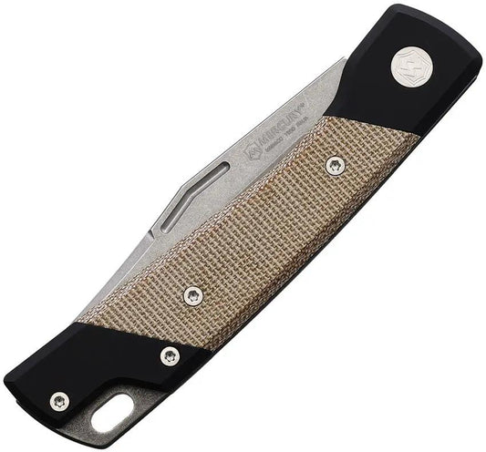 Mercury LUC Slip Joint Micarta MY 9LUCEXSWALCN-C - Elmax Clip Point Knife With Micarta Inlay by Mercury