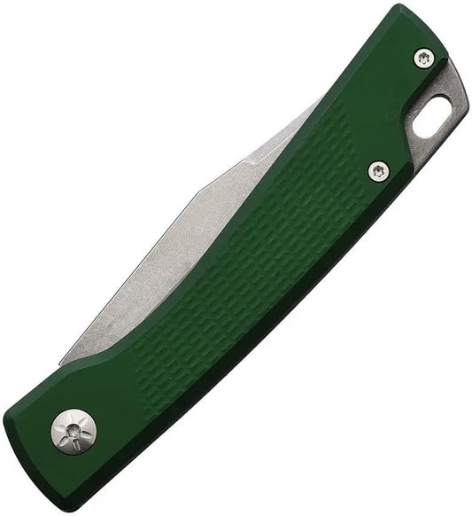 Mercury LUC Slip Joint Green MY 9LUCEXSWALV-C - Elmax Clip Point Blade Green Anodized Aluminum Handle Lanyard Hole by Mercury