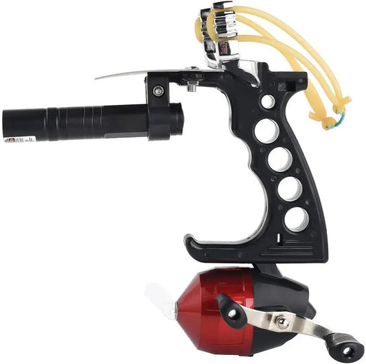 Mavik Gear F Ballista04 Fishing Slingshot FSS04 - Ergonomic No Slip Grip With Leather Bands And Rubber Bands by Mavik Gear