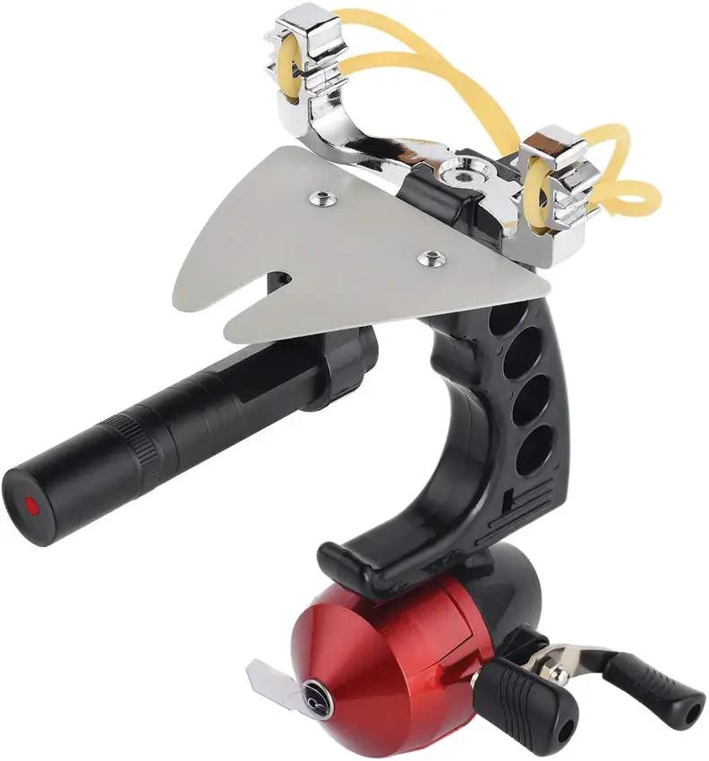 Mavik Gear F Ballista04 Fishing Slingshot FSS04 - Ergonomic No Slip Grip With Leather Bands And Rubber Bands by Mavik Gear
