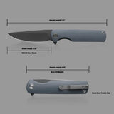 Miguron Knives Perism Linerlock Gray MGR-811DG by Miguron Knives