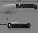 Miguron Knives Vakor Crossbar Lock Black MGR-817AWBK by Miguron Knives