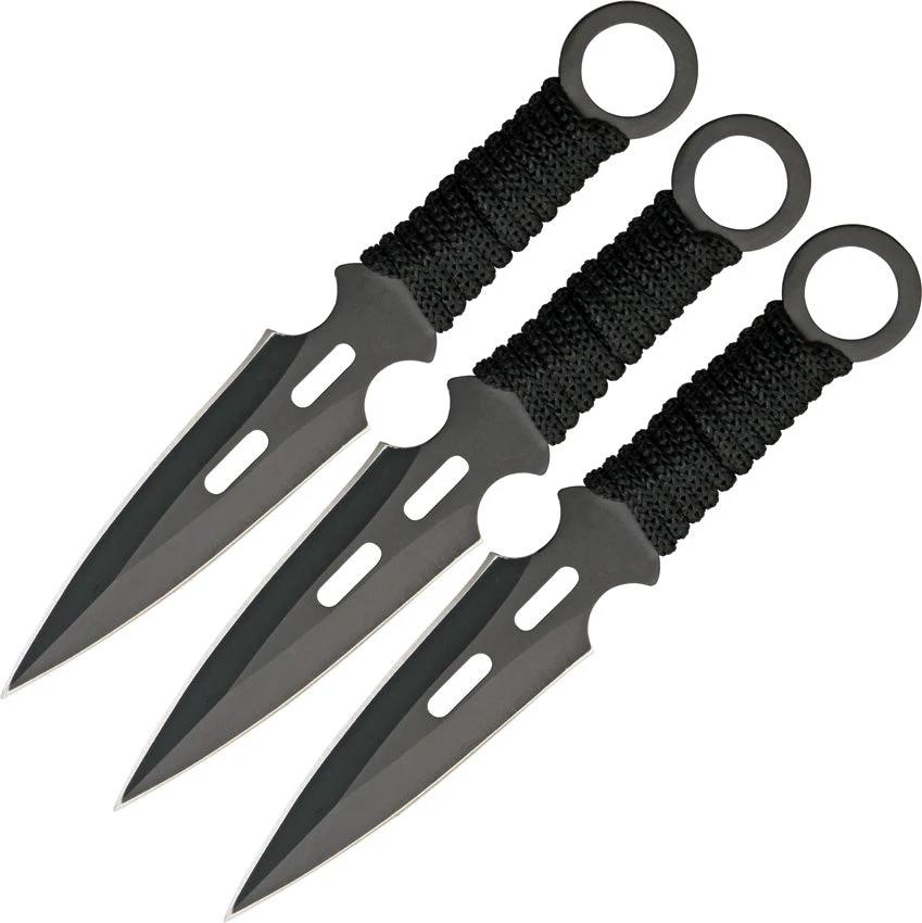Miscellaneous Three Piece Throwing Knife Set TK9044-65BK-3 by Miscellaneous