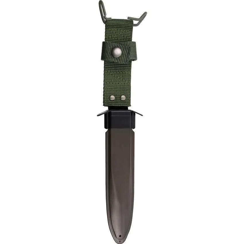Miscellaneous M-7 Combat Knife Sheath - Extra Hard Plastic Construction With Olive Green Nylon Strap And Tension Clip by Miscellaneous