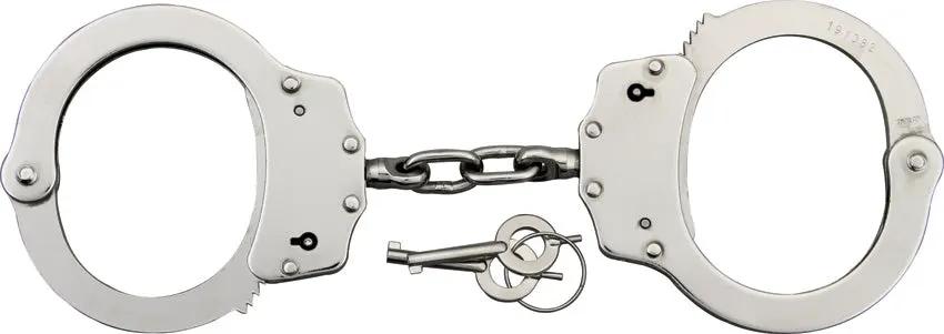 Kwik Force Scorpion Handcuffs - Nickel Plated Steel Construction With Silver Finish by Kwik Force
