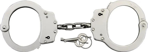Kwik Force Scorpion Handcuffs - Nickel Plated Steel Construction With Silver Finish by Kwik Force