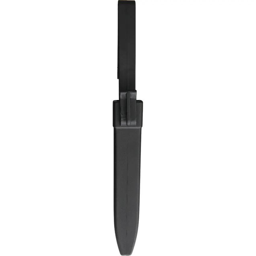 Miscellaneous Military HK8482-110P Fixed Blade Knife - Black Stainless Steel Six Point Five Inch Blade With Nylon Handle by Miscellaneous