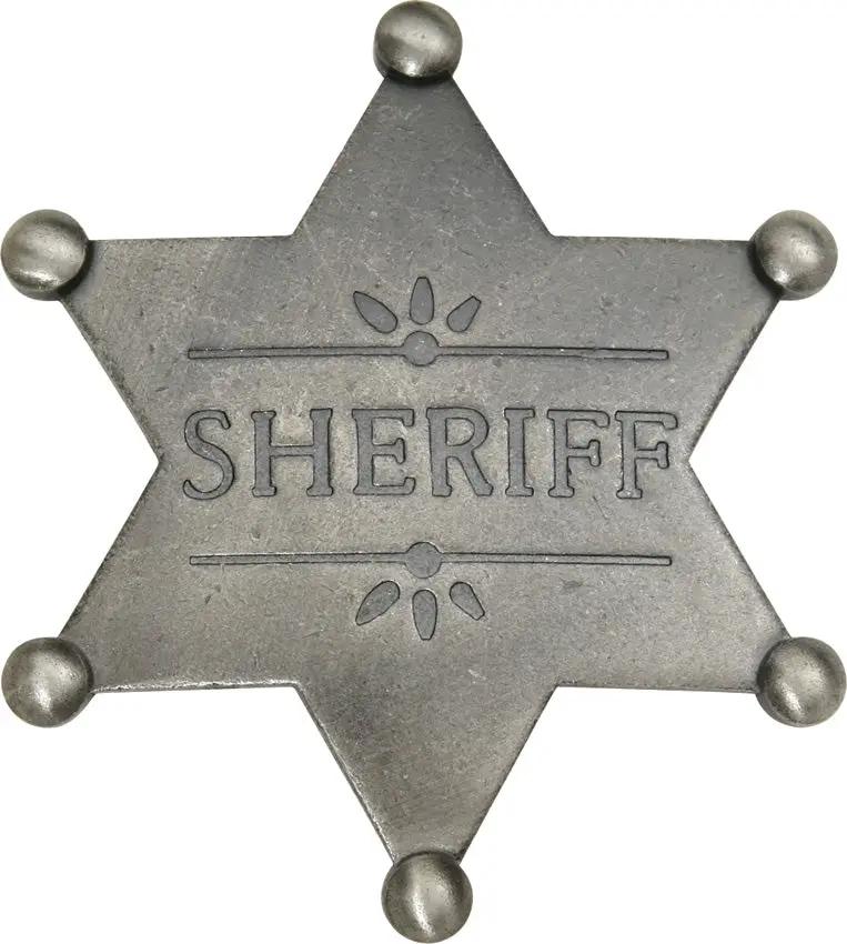 Old West Sheriff Badge Replica Museum Quality Silver Plate Brass Collectors Authentic by Badges Of The Old West