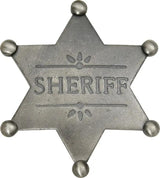 Old West Sheriff Badge Replica Museum Quality Silver Plate Brass Collectors Authentic by Badges Of The Old West