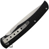 Miscellaneous Linerlock Knife BZ011659 - Black Handle, 5 Inch Closed, Satin 4 Inch Blade by Miscellaneous