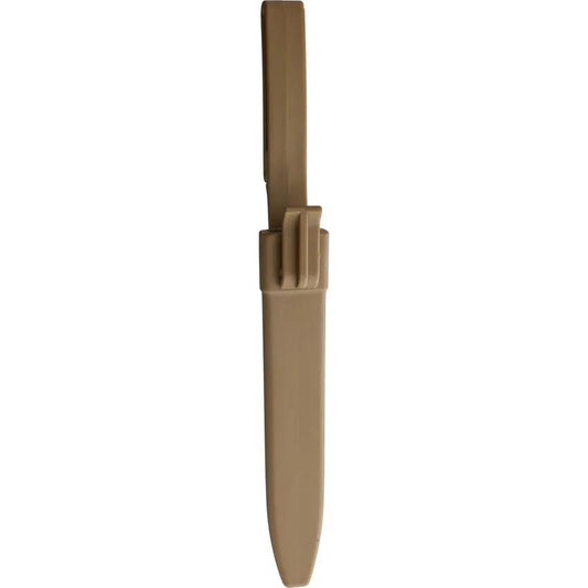 HK Military Fixed Blade Knife - 11.5 Inch Overall, 6.5 Inch Black Stainless Blade, Coyote Tan ABS Handle by Miscellaneous