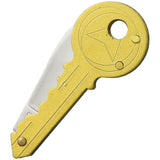Miscellaneous Key Knife 32379 - Key Shaped Handle With 1.5 Inch Mirror Finish Stainless Blade And Gold Stainless Body by Miscellaneous