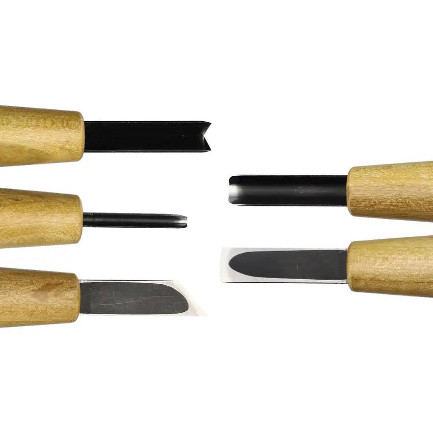 Mikihisa Power Grip Wood Chisel Set 5pc 800053 - Beech Wood Handles Hardside Case Included by Mikihisa