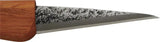 Mikihisa Mikikichan Carving Knife Kuri L067 - 2.5 Inch Single Edge Blade With Wood Handle And Leather Sheath by Mikihisa