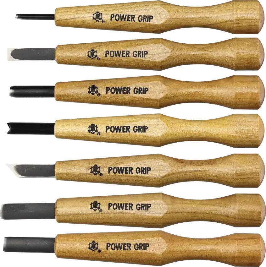 Mikihisa Power Grip Wood Chisel Set 7pc 800077 by Mikihisa