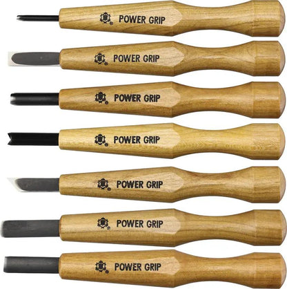 Mikihisa Power Grip Wood Chisel Set 7pc 800077 by Mikihisa