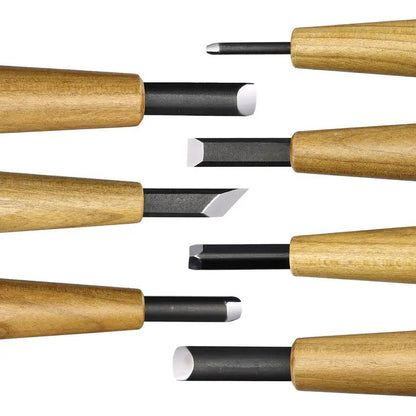 Mikihisa Power Grip Wood Chisel Set 7pc 800077 by Mikihisa