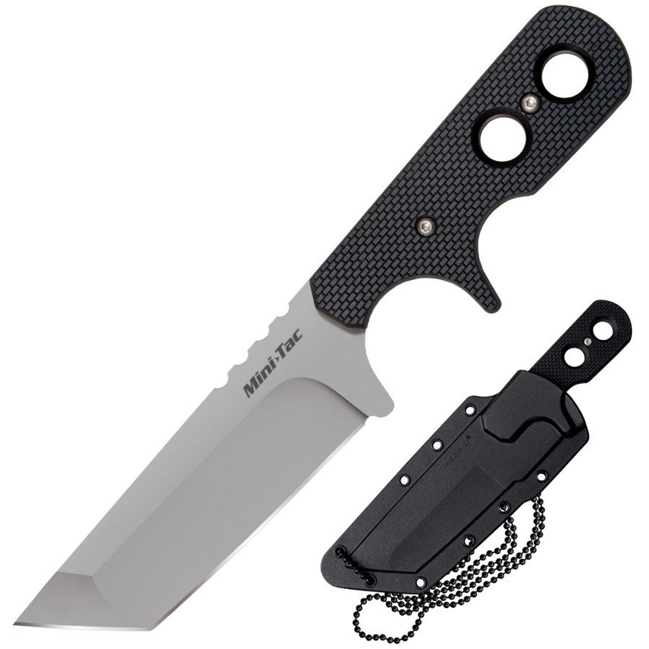 Cold Steel Mini Tac Tanto Fixed Blade Neck Knife (49HTF)