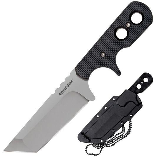 Cold Steel Mini Tac Tanto Fixed Blade Neck Knife (49HTF)