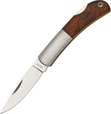 Moki Meek Lockback Knife With Quince Wood Handle, Mirror AUS8 Blade, EDC Compact by Moki
