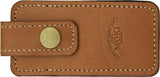 Moki Ezo Red Fox Lockback Knife MK610J with AUS8 Blade, Quince Wood Inlay, Lanyard Hole, Leather Case for Collectors by Moki