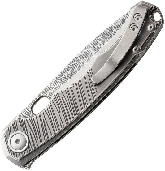 MKM Maniago Eclipse Linerlock LE Damasteel Blade Titanium Handle - Designed By Jesper Voxnaes by MKM-Maniago Knife Makers