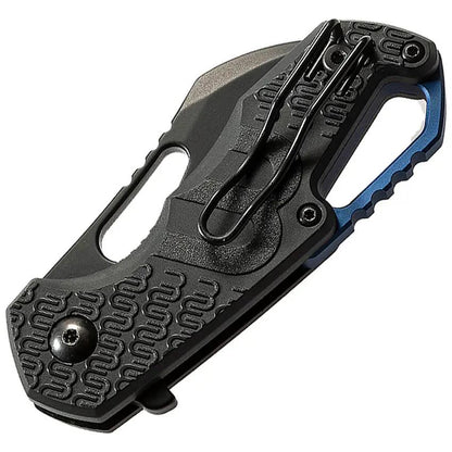 Fox Knives MKM Isonzo Linerlock Black Hawkbill EDC Knife - N690 Steel Partial Serration FRN Handle by MKM-Maniago Knife Makers
