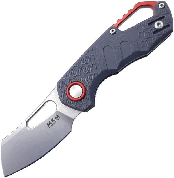 MKM Isonzo Linerlock Knife Premium Gray FRN Handle N690 Stonewash Cleaver Blade for EDC Enthusiasts by MKM-Maniago Knife Makers
