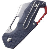 MKM Isonzo Linerlock Knife Premium Gray FRN Handle N690 Stonewash Cleaver Blade for EDC Enthusiasts by MKM-Maniago Knife Makers