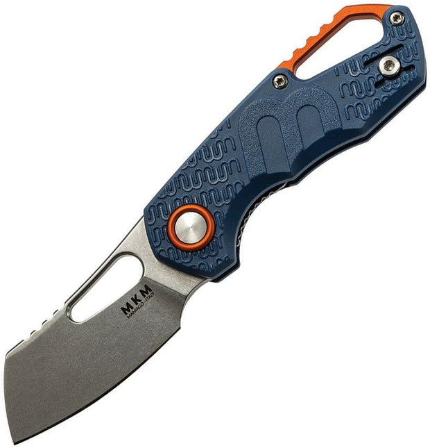 Fox Knives Isonzo Linerlock Blue FRN Handle Rugged EDC Knife Bohler N690 Blade 3.5in Closed by MKM-Maniago Knife Makers