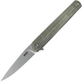 MKM-Maniago Knife Makers Flame Framelock Drop Micarta MK FL01-GCT by MKM-Maniago Knife Makers
