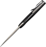 MKM Goccia Linerlock Carbon Fiber EDC Knife Premium M390 Blade Titanium Spacer Extended Tang by MKM-Maniago Knife Makers